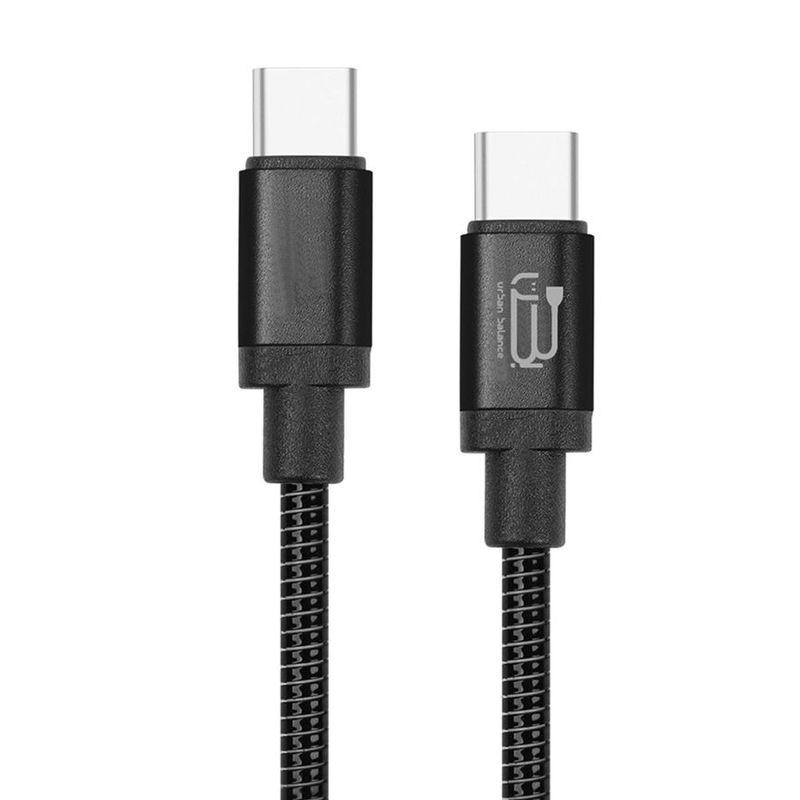 Cable Tipo C A Tipo C De Carga Rápida Metálico Negro Urban Balance