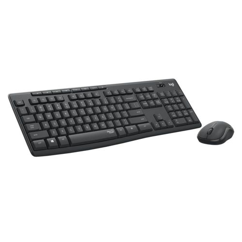 Combo de ratón y teclado inalámbrico Logitech MK295 Silent Black
