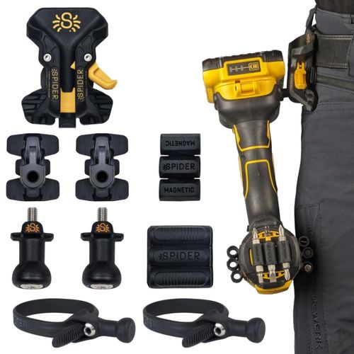 Paquete de fundas para herramientas Spider Pro: 1 funda 2 empuñaduras y 2 lengüetas