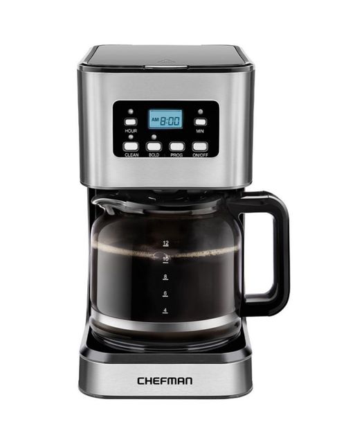 Chefman Cafetera de Goteo 12 Tazas Programable con Filtro Reutilizable
