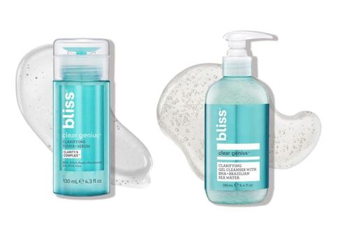 Set Bliss kit de rutina diaria para el acné de Skincare Set para limpiar y tonificar