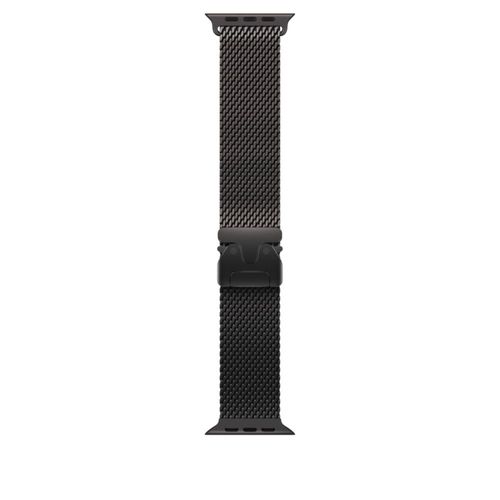 Correa de reloj Apple Milanese Loop de 49 mm negra para Apple Watch