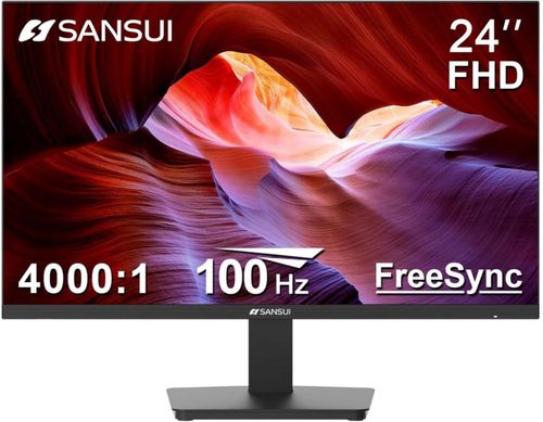 Monitor de Computadora 24" Sansui ES-24F2 Full HD Ultra delgado (Cable HDMI incluido)