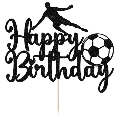 Decoración para tartas YUINYO Soccer fiesta de cumpleaños para niño