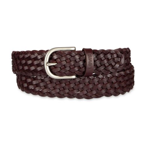Cinturón Levi's de piel trenzada para mujer color burdeos talla M