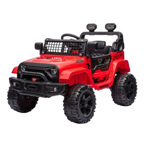 Carro Eléctrico Todoterreno Rogue Vanlig Faros LED MP3 Bluetooth Suspensión De Resorte Velocidades Ajustables Montable Infantil Luz y Sonido Rojo