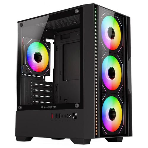 Gabinete balam rush 4900c micro atx 4 fan argb br-943888