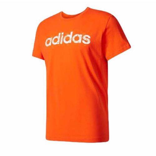 Playera Adidas ESS Linear Tee Hombre BK2822 Naranja