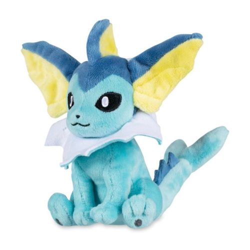 Peluche Pokémon Vaporeon Sentado Sitting Cuties 15x16 cm