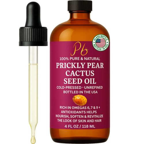 Botella de vidrio de 120 ml de aceite de semilla de tuna pomberries 100% puro