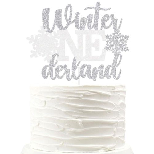 Decoración para tartas con diseño de copo de nieve para el primer cumpleaños de Onederland color pl