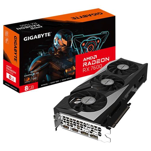 Tarjeta de video gigabyte radeon rx 7600 gaming oc 8gb gddr6 gv-r76gaming oc-8gd