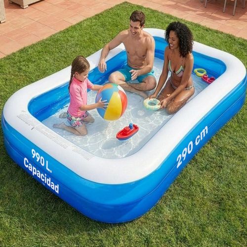 Alberca Inflable Rectangular Familiar 990l 290x180x43cm Jardimex
