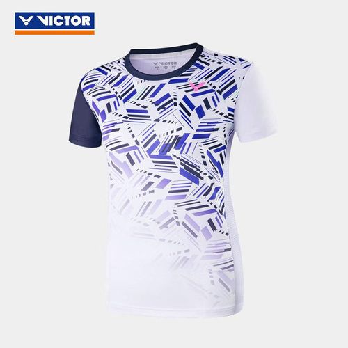 CAMISETA VICTOR T-26001TD POLIÉSTER BLANCA