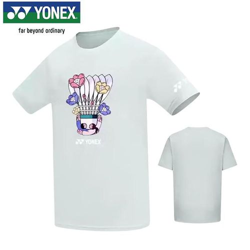 CAMISETA YONEX 120123BCR-007 POLIÉSTER VERDE HUMO