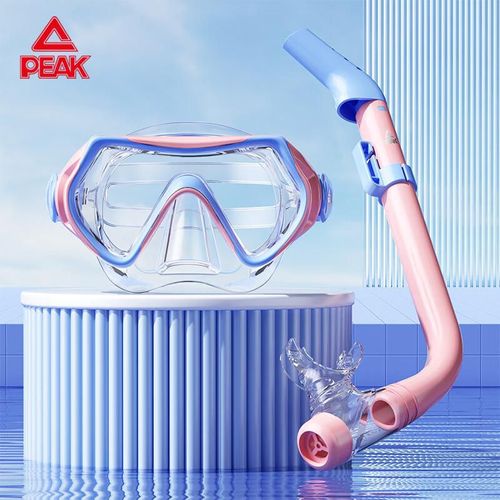 Set de buceo PIKE niños máscara y snorkel rosa y azul