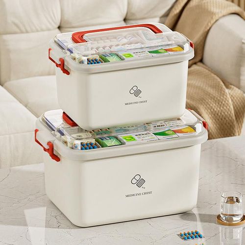 CAJA MEDICINECHEST PARA MEDICAMENTOS PP NARANJA