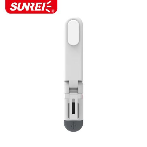 Lámpara lectura Shanlishi LED plegable portátil batería 450mAh verde rosa blanco