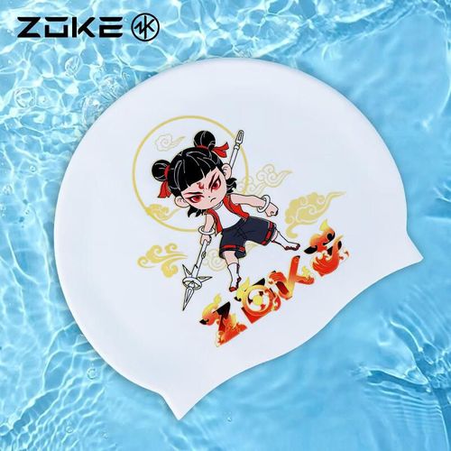 Gorro de natación ZOKE silicona niños azul