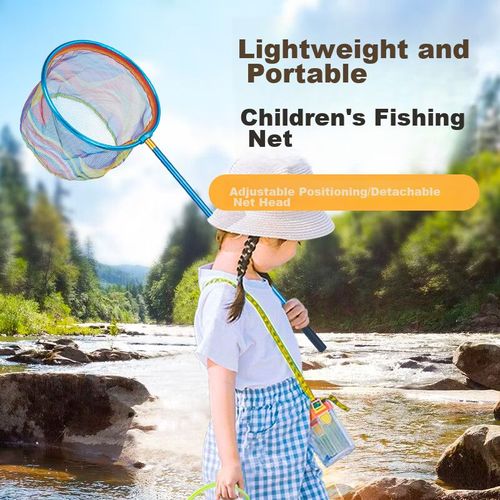 Red de pesca Grsaed acero inoxidable azul para niños