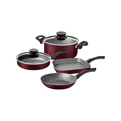 BATERIA DE COCINA 6 PIEZAS ATLANTIC ROJA TRAMONTINA