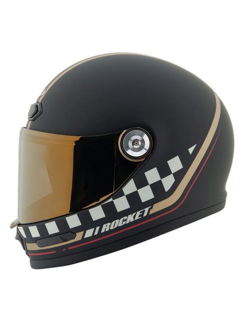 Casco Para Moto Joe Rocket Rkt 180 Classic 92 Negro Dorado