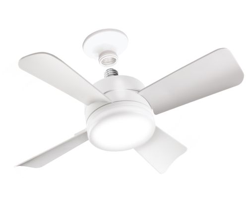 Socket Fan Ventilador de Techo Bell+Howell 8563 15.7'' Blanco