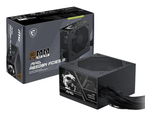 Fuente de alimentación MSI MAG A650BN PCIE5 III 650W 80+ Bronze
