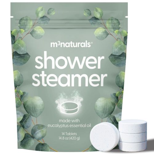 Shower Steamers M3 aromaterapia eucalipto para aliviar los senos paranasales 14 comprimidos