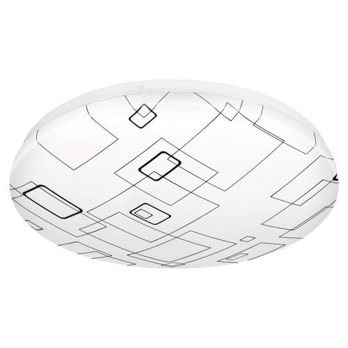 Plafón redondo, decorativo, diseño de cuadros, 22 W, LED Volteck 43179