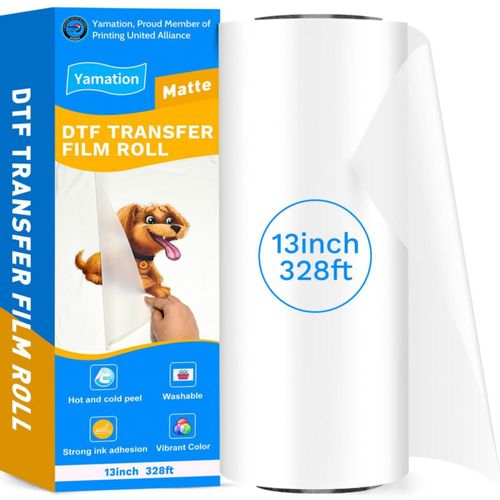 Rollo de película de transferencia Yamation DTF 13 pulgadas 100 m PET con purpurina