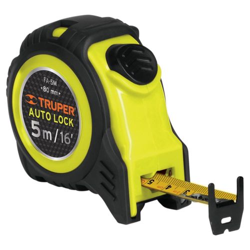 Flexómetro Auto Lock 5 M Cinta 3/4' Truper 10747