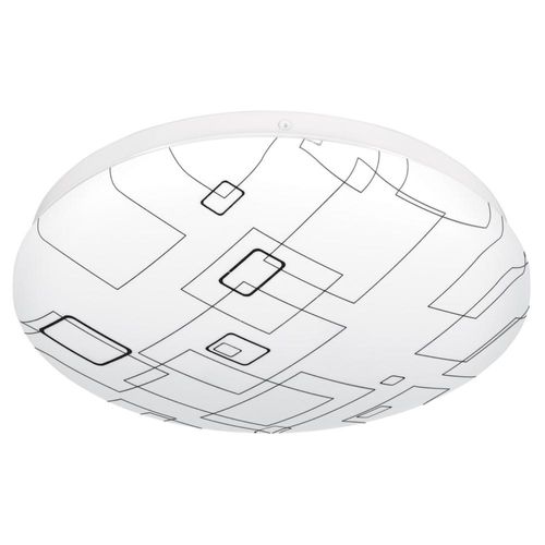 Plafón redondo, decorativo, diseño de cuadros, 15 W, LED Volteck 43177