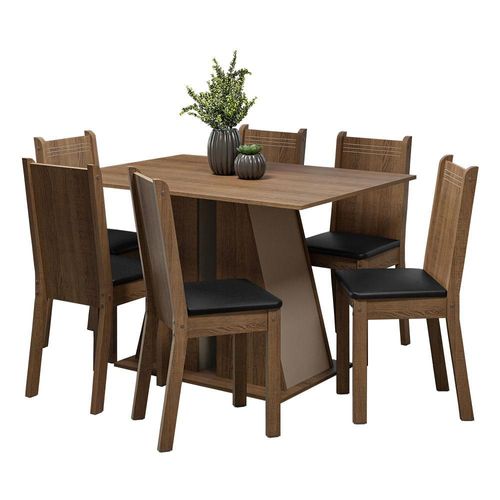 Juego De Comedor Con Mesa Y 6 Sillas Madesa Sharon MCN