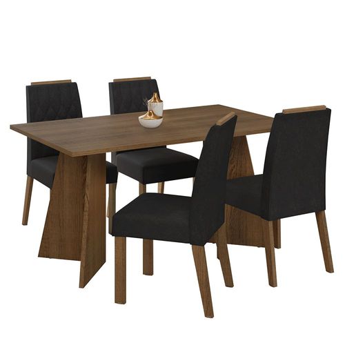 Juego De Comedor Con Mesa Y 4 Sillas Madesa Tulum 06