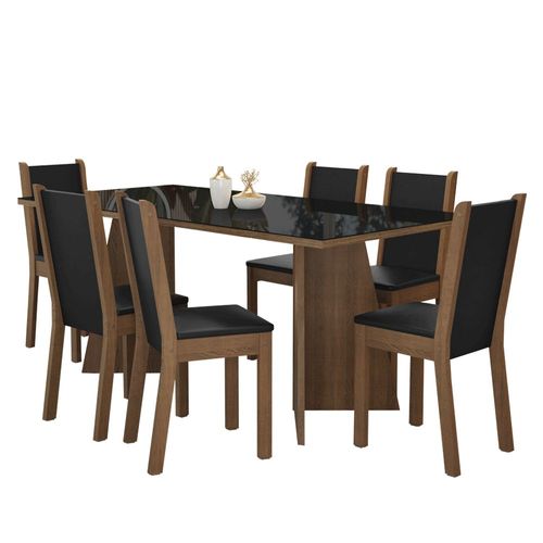 Juego De Comedor Con Mesa Y 6 Sillas Madesa Viola MN