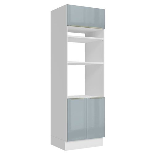 Mueble De Cocina Para Horno Madesa Lux 70cm Blanco/Gris