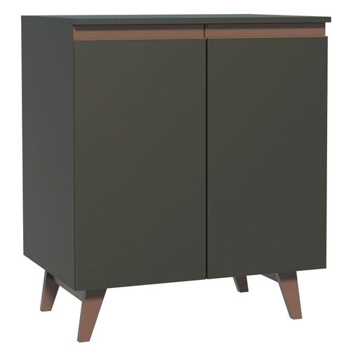 Gabinete Bajo Bufetera Madesa 2 Puertas Reims 70cm Negro