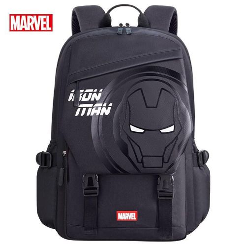 Mochila Escolar Disney Ba5943B2 De Poliéster Negra Para Niño