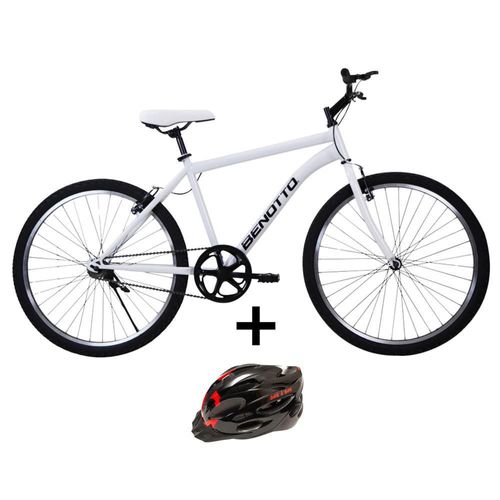 Combo bicicleta benotto pmo r26 1v con casco talla m