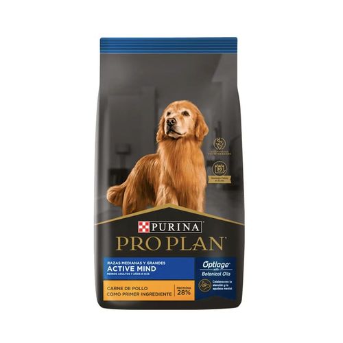 Pro plan active mind razas medianas y grandes 13 kg