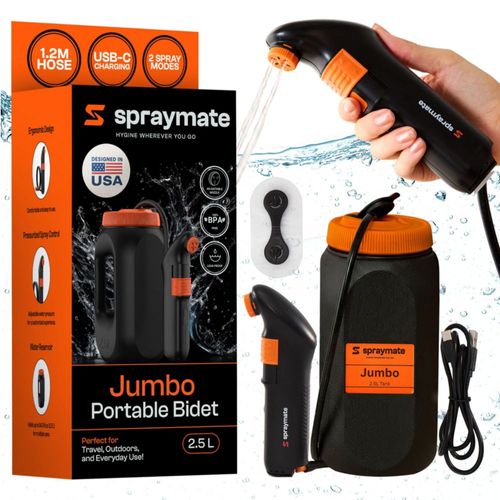 Aerosol portátil para bidé Mate Jumbo 25 L recargable negro