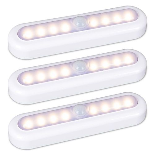 Luces con sensor de movimiento STAR-SPANGLED paquete de 3 unidades 7 pulgadas funcionan con bater