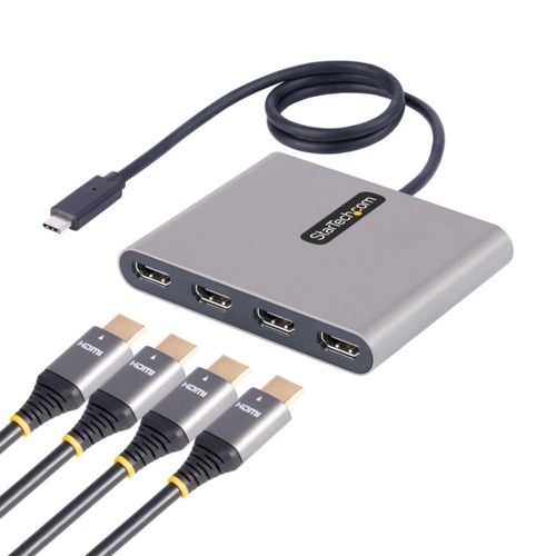 Adaptador USB-C a HDMI cuádruple StarTech para Windows