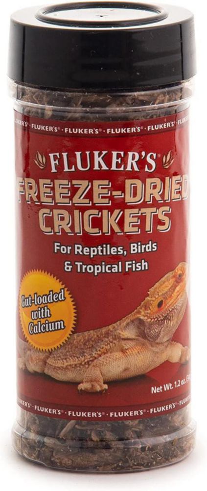 Grillos liofilizados Fluker's para reptiles pájaros y peces 35 g