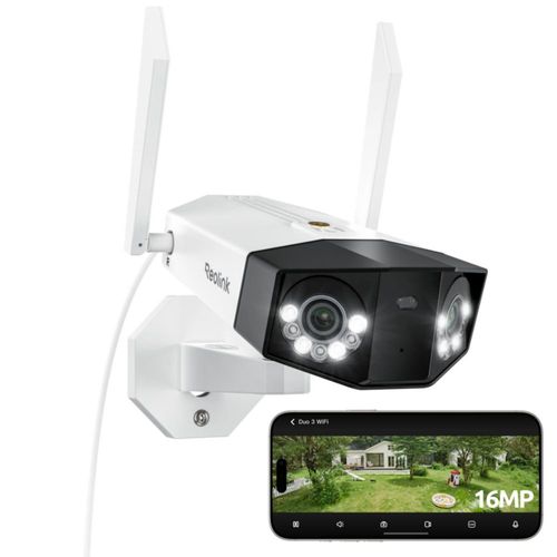 Cámara de seguridad REOLINK Duo 3 WiFi 16MP 180° Ultra-Wide IP67