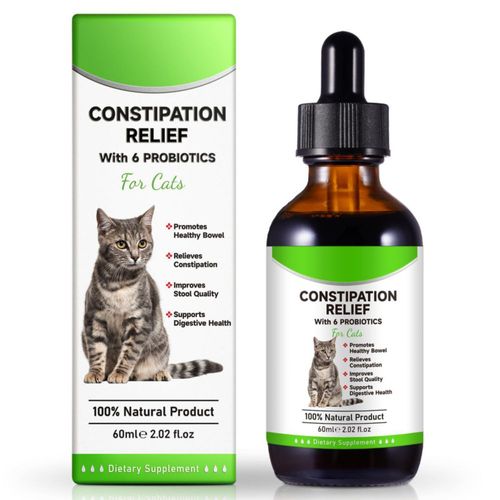 Red para aliviar el estreñimiento en gatos 60 ml 100% natural con probióticos