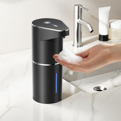 Dispensador automático de jabón Fantictas recargable 350 ml negro