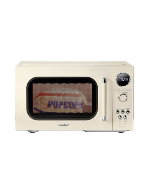 Horno microondas COMFEE' Retro de 0.9 pies cúbicos y 900 W con 6 menús automáticos
