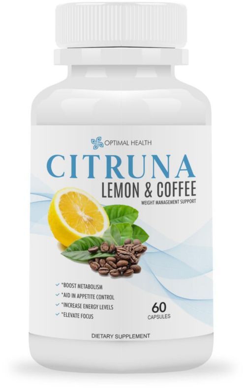 Suplemento para bajar de peso Citruna Lemon & Coffee 60 cápsulas